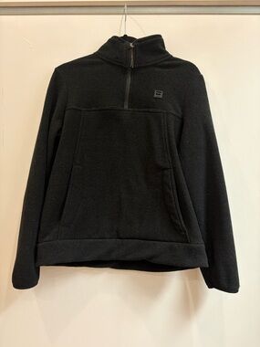 Billabong Black Quarter-Zip Fleece Pullover